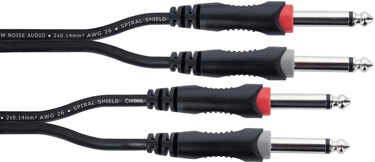 Audiokabel Doppel-Mono-Klinken 3 M