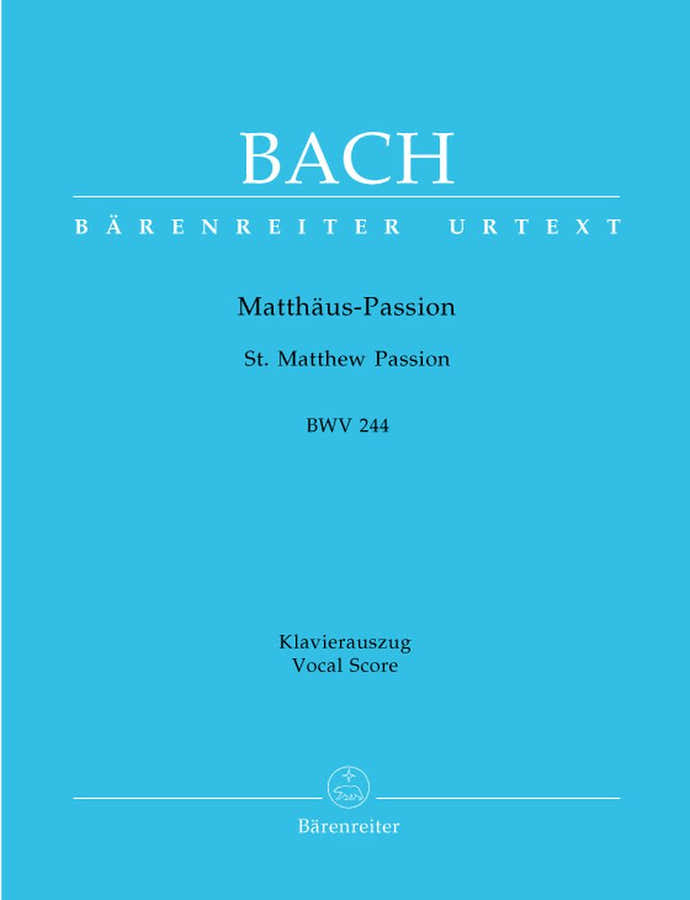 J.S - Passion Selon St Mathieu Bwv 244 - Reduction Ch Piano