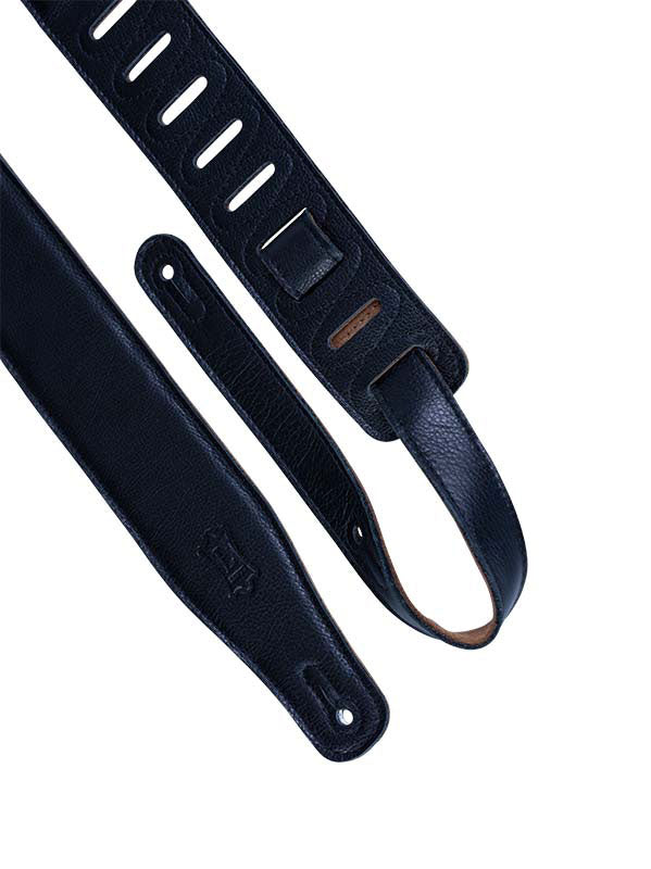 Gepolstertes Leder Mit Wildleder-Rückseite 6,4 Cm - Schwarz