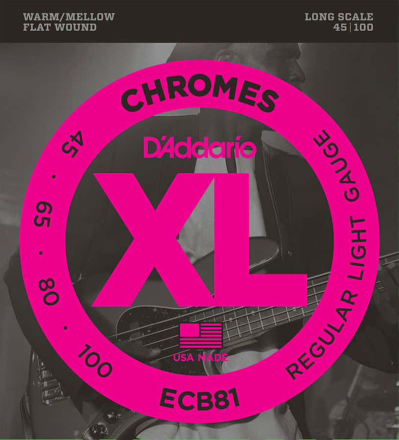 ECB81 Chromes Flachdraht Langmensur Regular Light 45-100