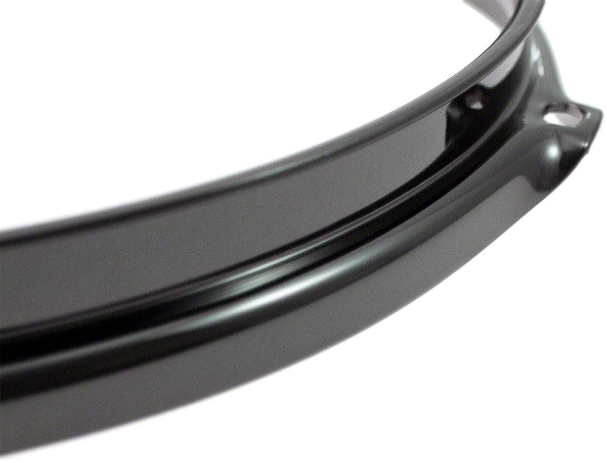 H23-6-4BK - 6" Spannreifen 4-Loch Schwarze Super dreifache Flansch 2.3mm