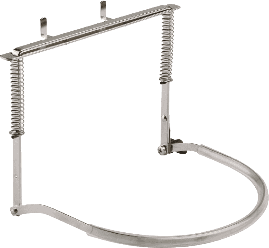 16410-000-01 VERNICKELT MUNDHARMONIKAHALTER