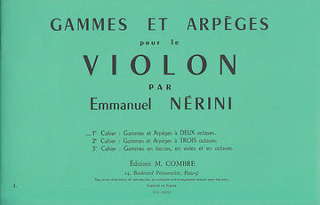 Nerini Emmanuel - Tonleitern und Arpeggien Bd.1 - Violine