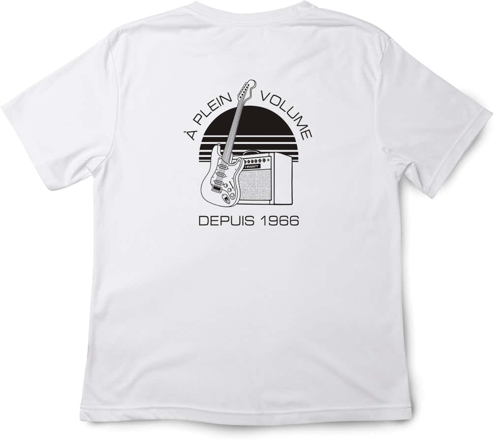 White T-Shirt Black Classic Logo XL-Size