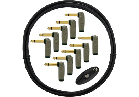 D'ADDARIO Lötfreies Custom-Kabel-Kit 10 Feet 10 Stecker