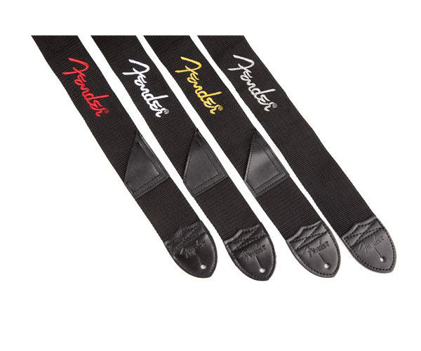 2" Schwarzer Poly-Gurt mit gelbem Logo