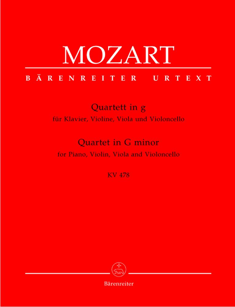Moz W.A. - Quuor En Sol Mineur Kv 478 - Piano Violon Alto Violoncelle