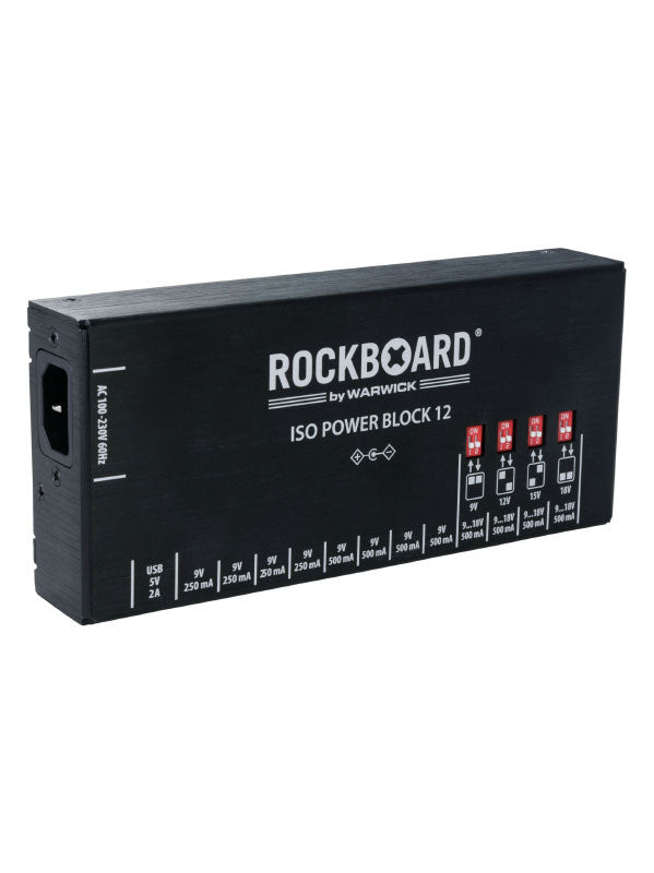 Rockboard Power Block Iso V12 IEC 9 BIS 18V 100/230 Volt