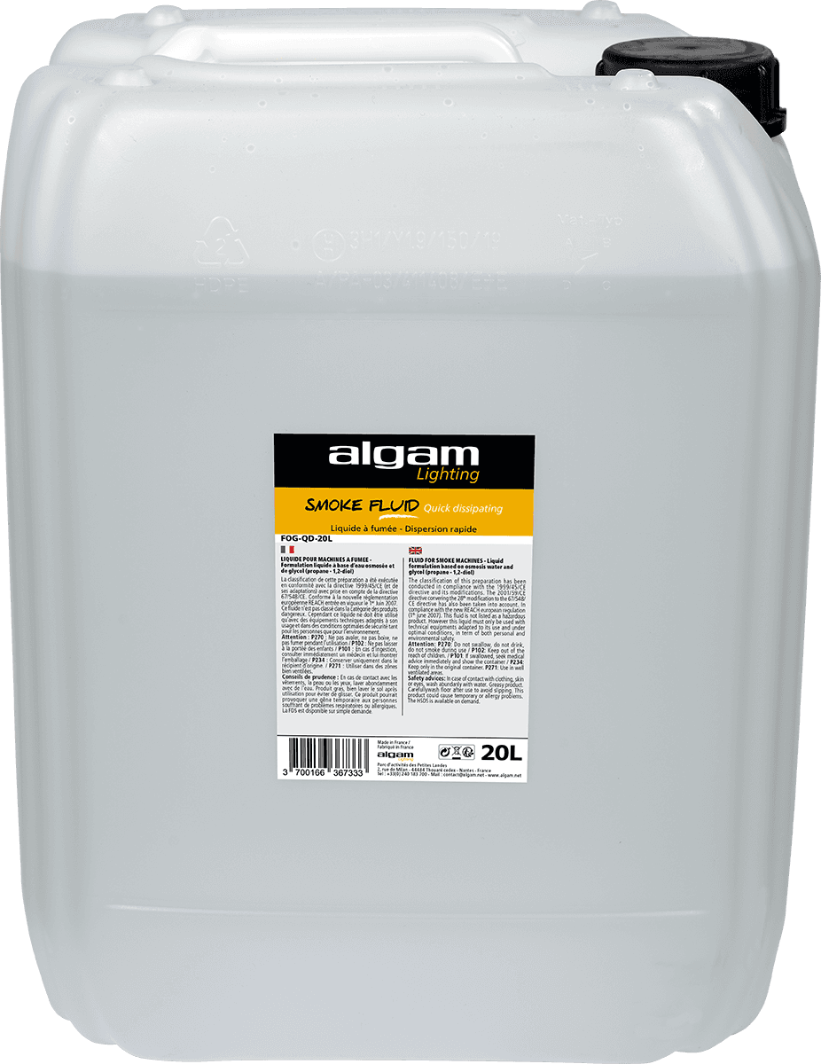 Algam Lighting Rauchfluid Schnelle Dispersion 20L