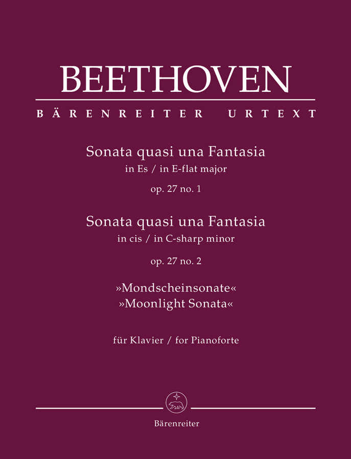 Beethoven L.V. - Sonata Quasi Una Fantasia Op.27 N°1&2 "moonlight Sonata" - Piano
