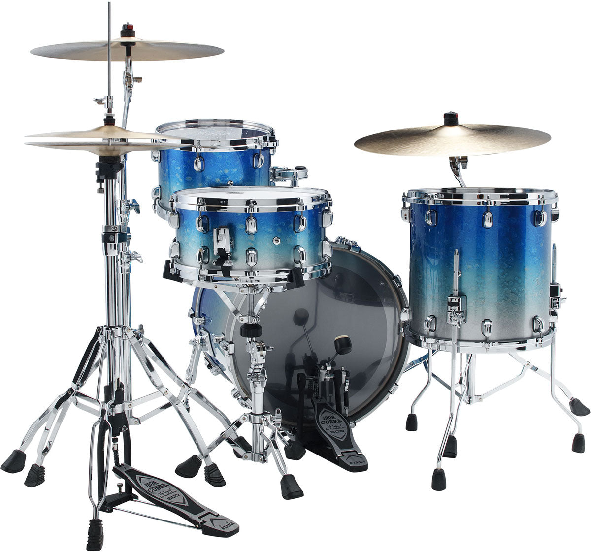 Starclassic Walnut/birch Fusion 20 Geschmolzener Blau-Eis-Verlauf