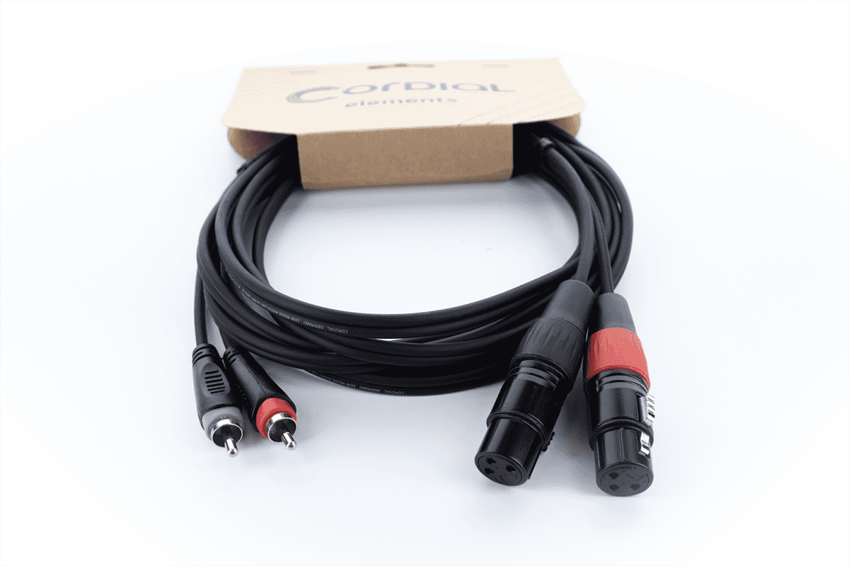 Audiokabel Doppel-XLR-Buchse / RCA 3 M