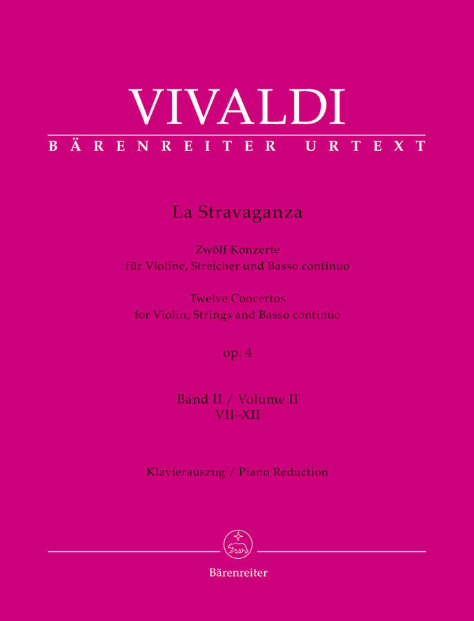 Vivaldi Antonio - La Stravaganza Op.4 Vol.2 - Violon & Piano