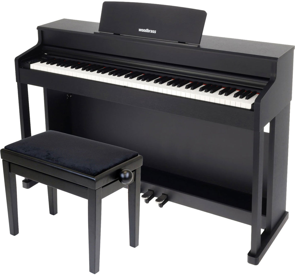 DP2 MK2 Set Schwarz + Klavierbank