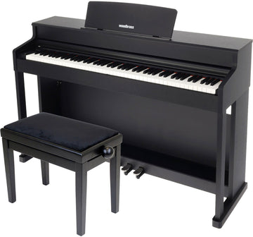 DP2 MK2 Set Schwarz + Klavierbank