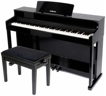 DP2 MK2 Set Schwarz + Klavierbank